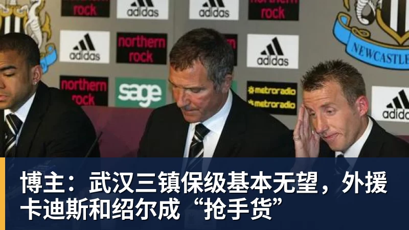 博主:武汉三镇保级基本无望,外援卡迪斯和绍尔成“抢手货”